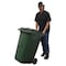 Vestil 64 Gal Poly Trash Can, Green TH-64-GRN - alternate 5
